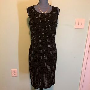Calvin Klein Sleeveless Dress with gold studding